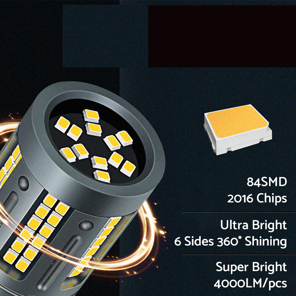 LED White Rear Reverse Bulbs BA15s Suitable For Holden Commodore VT VX VY VZ VE.