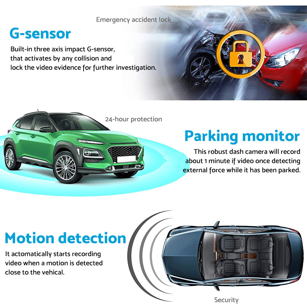 4K Car Dash Camera Recorder Suitable for Vehicles Built-in WiFi GPS UHD 2160P LC
