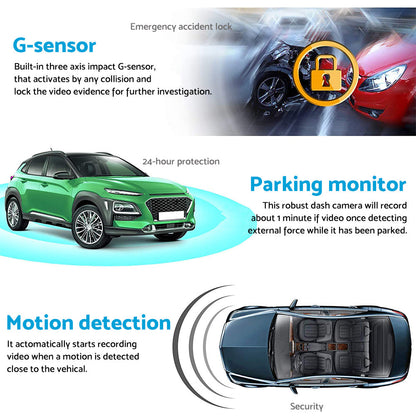 4K Car Dash Camera Recorder Suitable for Vehicles Built-in WiFi GPS UHD 2160P LC