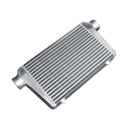 3 Inch Universal Aluminum Intercooler Turbo Bar Plate Front Mount FMIC 450x300x76mm