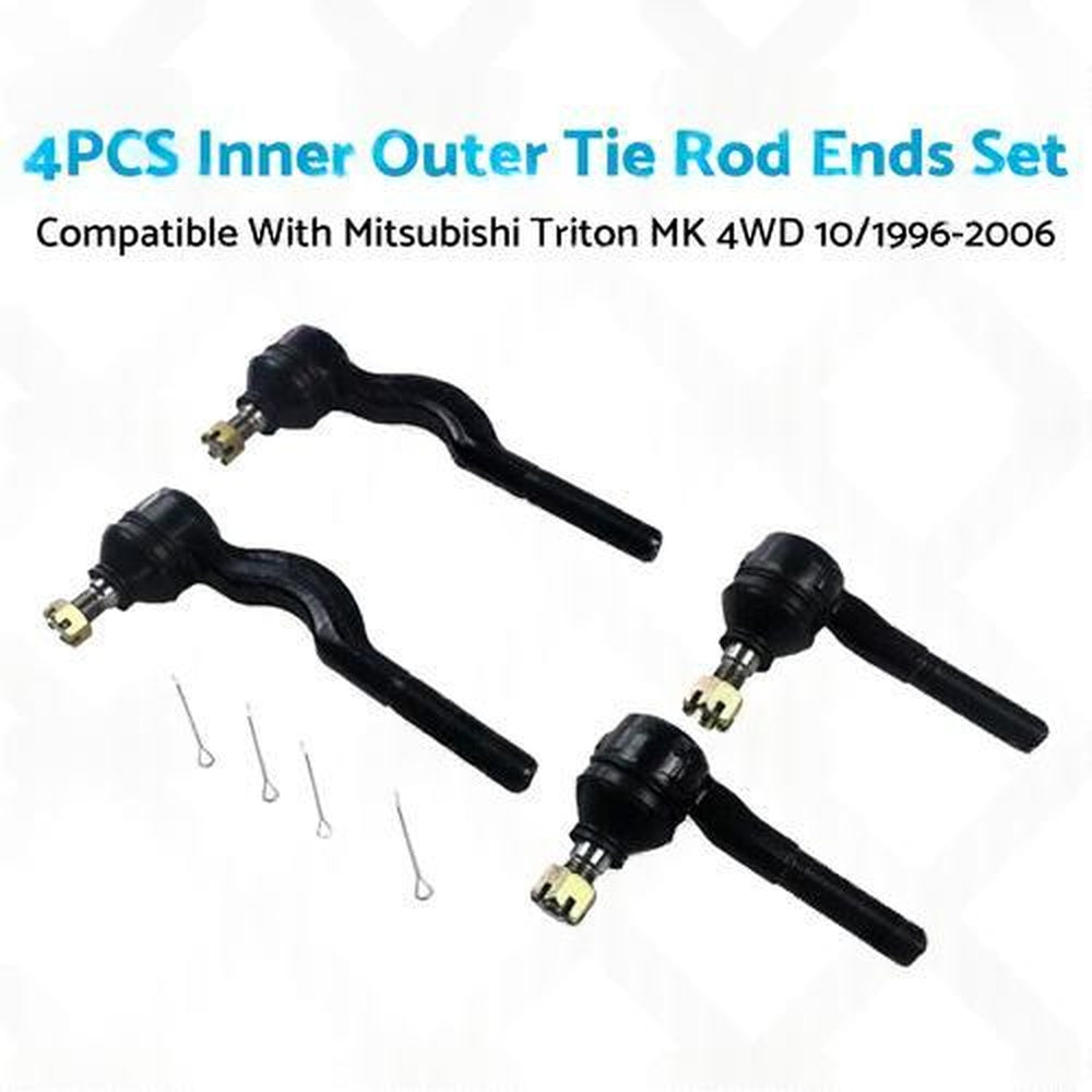 Inner & Outer Tie Rod End Kit Suitable for Mitsubishi Triton MK 4WD