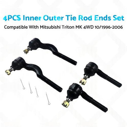 Inner & Outer Tie Rod End Kit Suitable for Mitsubishi Triton MK 4WD