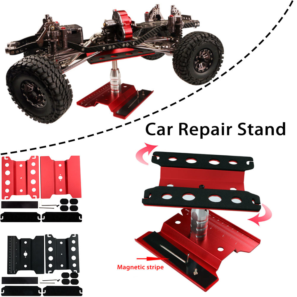Alloy RC Car Stand Work Station Repair Platform 360 Rotation 1/10 1/8 Model Car.