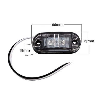 LED Side Marker Clearance Indicator Lights Suitable for Trailer Truck & RV