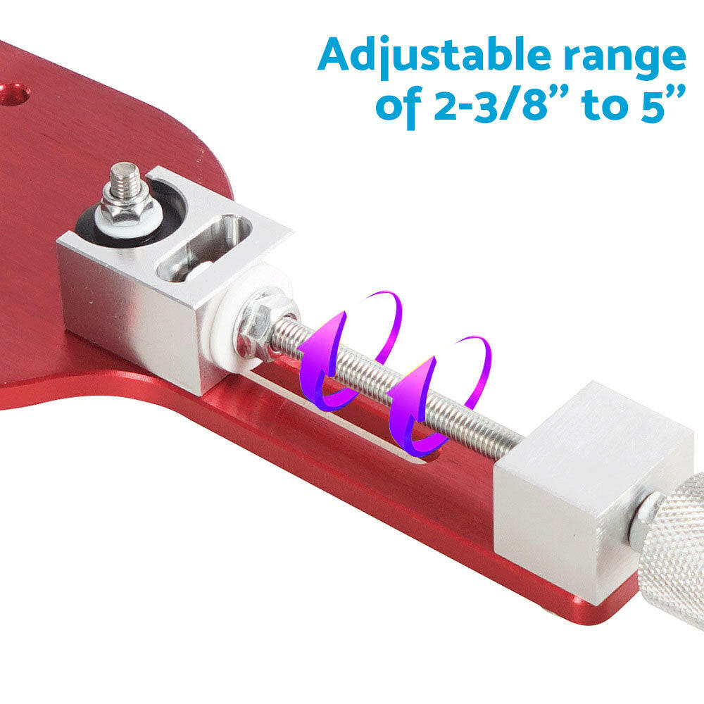 Car Oil Filter Cutter Tool Filter Cutting Range 2-3/8" - 5" Aluminum Alloy Red.