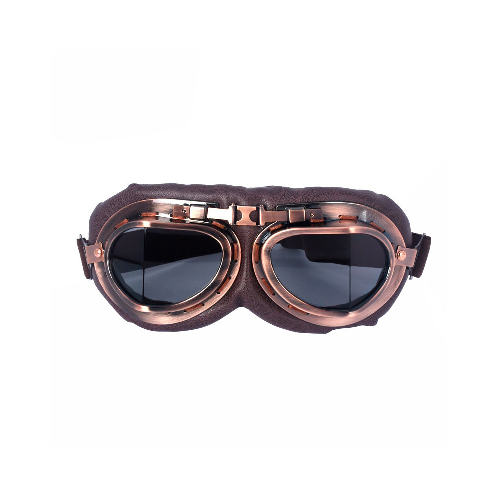 Vintage Pilot Motorcycle Racing Goggles Suitable for ATV UTV Dirt Bike