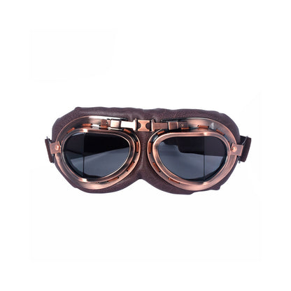 Vintage Pilot Motorcycle Racing Goggles Suitable for ATV UTV Dirt Bike