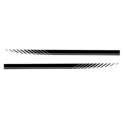 2x Racing Plaid Side Door Fender Skirt Stripes Decals Stickers Suitable for Univ