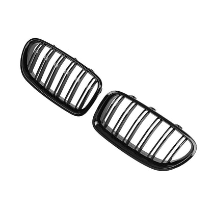 Bumper Bar Grille Gloss Black Suitable For BMW 5 Series F10 F11 Front Bumper Replacement Assembly.