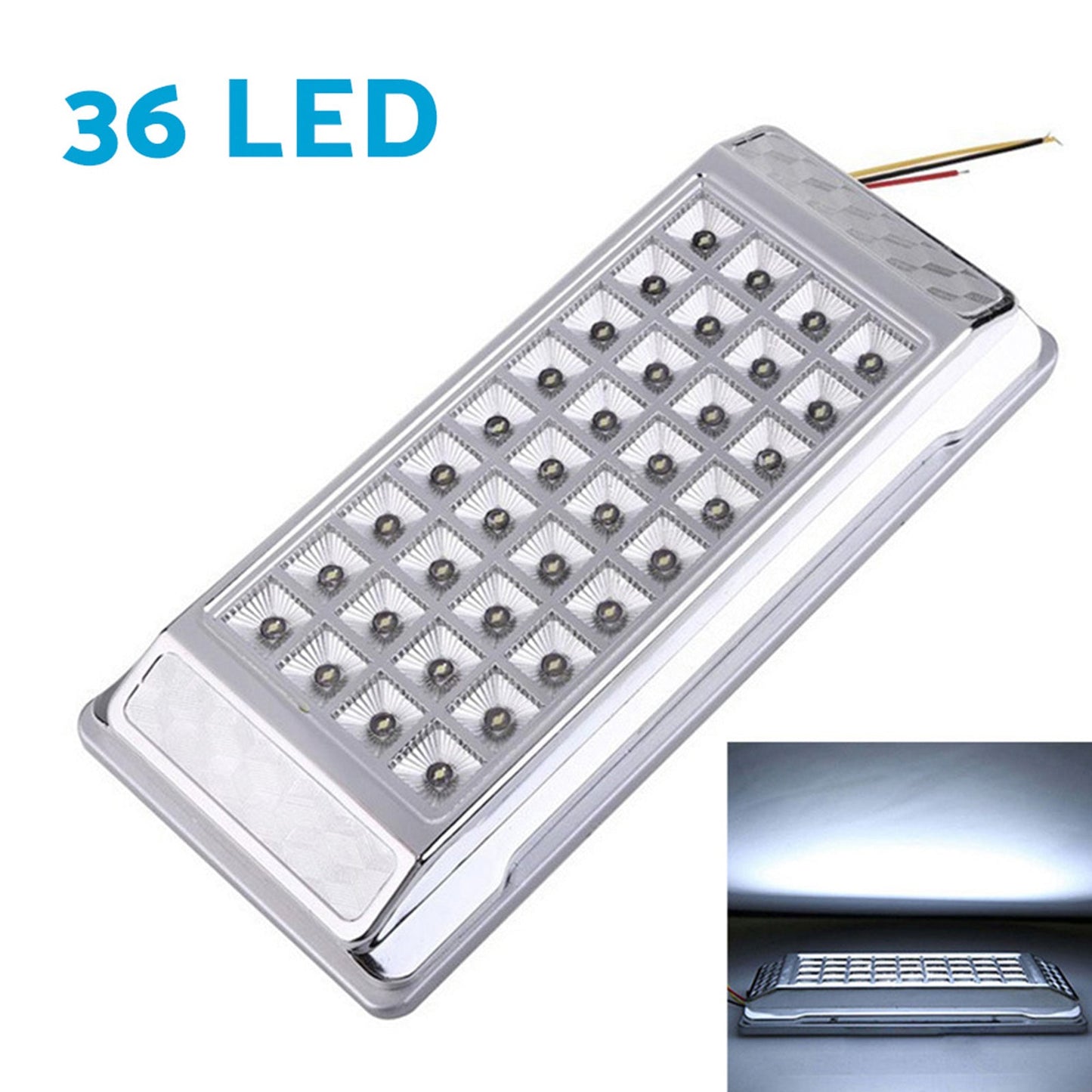 2x 12V LED Downlight Cabin Ceiling Lamp Suitable for Boat Camper RV Caravan