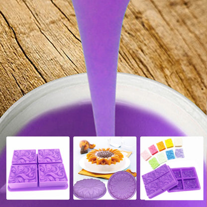 SH25 Liquid Silicone Rubber Mould Making Kit 100:3 Part Mix Suitable For Casting 1Kg 5Kg 10Kg Purple