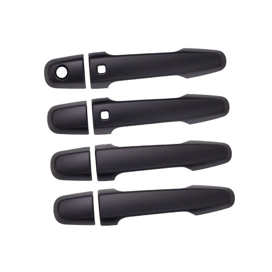 4PCS Matt Black Door Handle Cover Suitable For Mitsubishi Triton MQ MR 2015-2021.