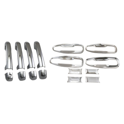 Chrome Door Handle Cover With Bowl Trim Suitable for Toyota Prado 4.0L V6