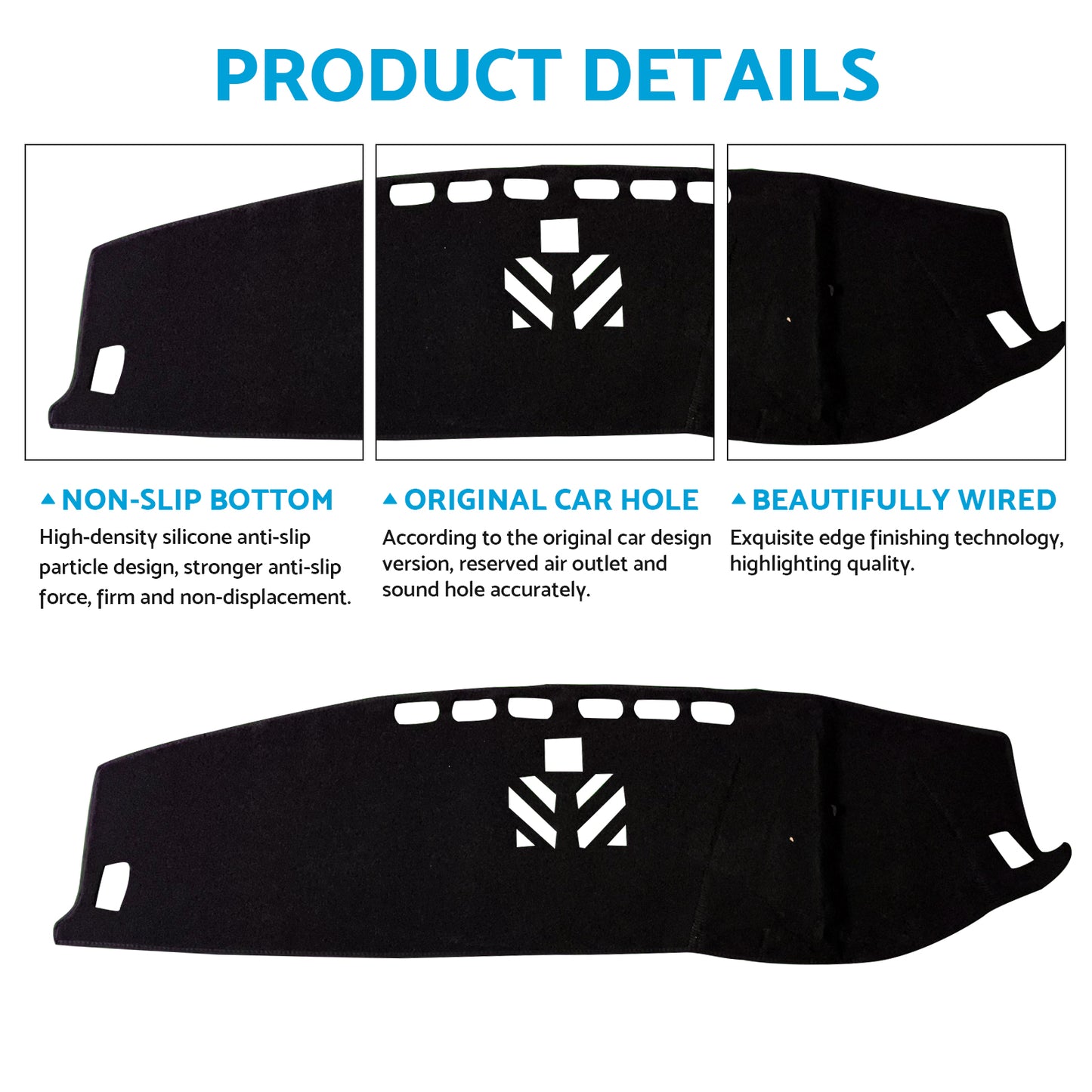 Non-Slip Dash Mat Dashboard Cover Suitable for Land Rover Discovery Sport 2015-2021.