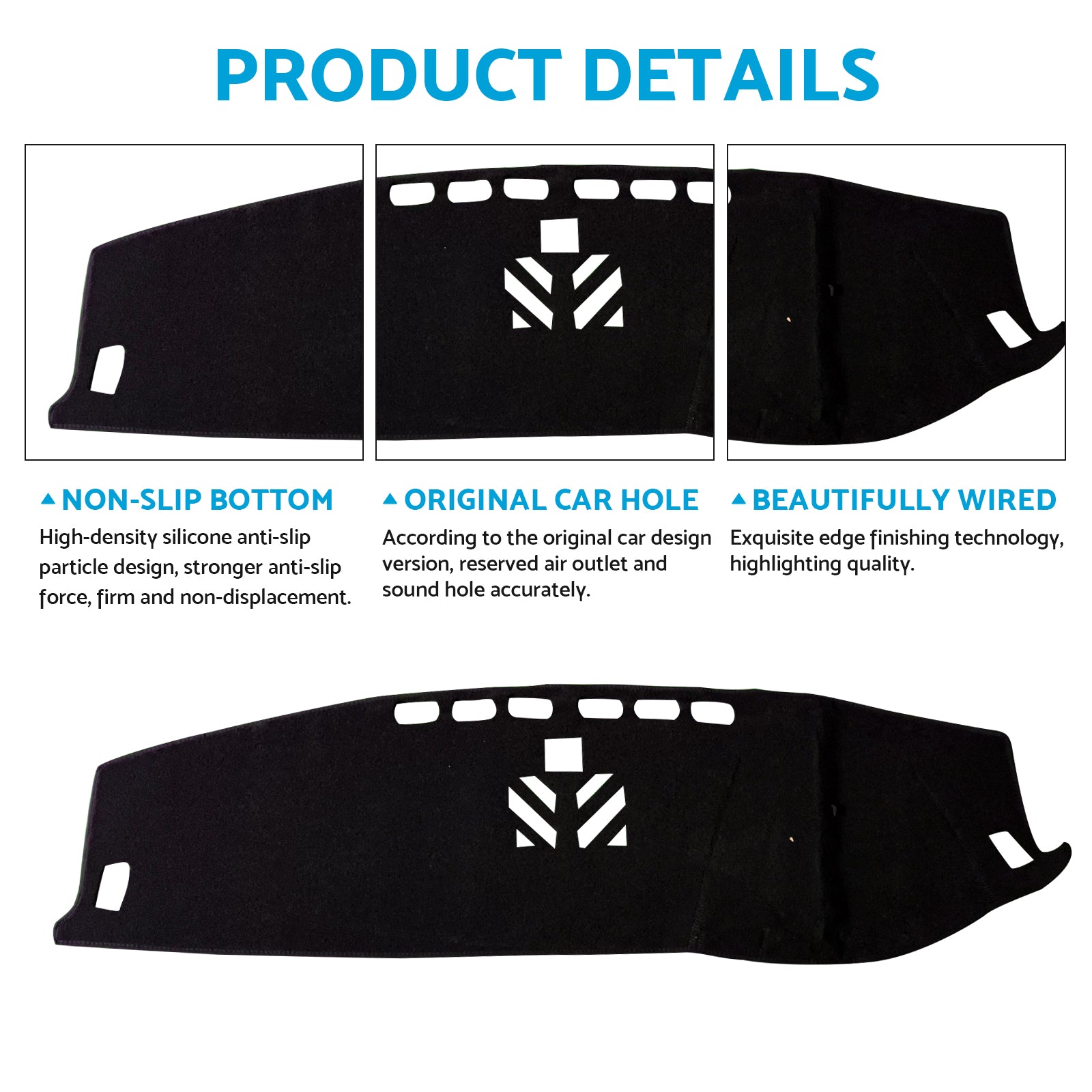 Non-Slip Dash Mat Dashboard Cover Suitable for Land Rover Discovery Sport 2015-2021.
