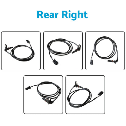 4x Front & Rear ABS Wheel Speed Sensors Left & Right Suitable For Mitsubishi Fuso Canter