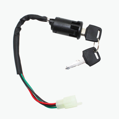 4-Wire Ignition Key Barrel Switch Suitable For 50cc / 110cc / 125cc / 250cc PIT Quad Dirt Bike & ATV