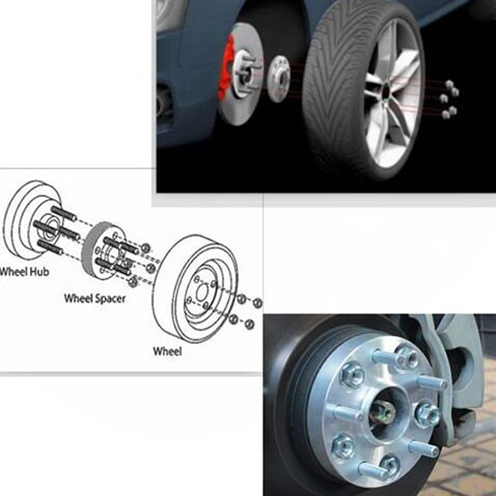 4x 25mm 6x139.7 (5.5") M12x1.5 Wheel Spacers Suitable For Hilux Pajero Triton Ranger