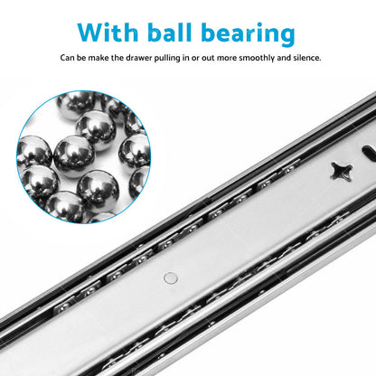 PAIR 90KG Loading Capacity Locking Drawer Slide Runner Trailer 800mm or 1600mm.
