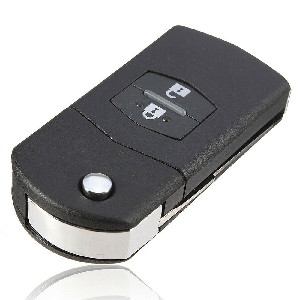 1x 2-Buttons Car Key Case Cover Shell Suitable For Mazda 3 5 6 RX7 RX8 BT50