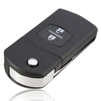 1x 2-Buttons Car Key Case Cover Shell Suitable For Mazda 3 5 6 RX7 RX8 BT50
