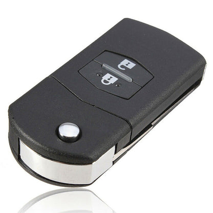 2Pcs x2 Button Remote Flip Key Car Shell Case Cover For Mazda 3 5 6 RX7 RX8 BT50.