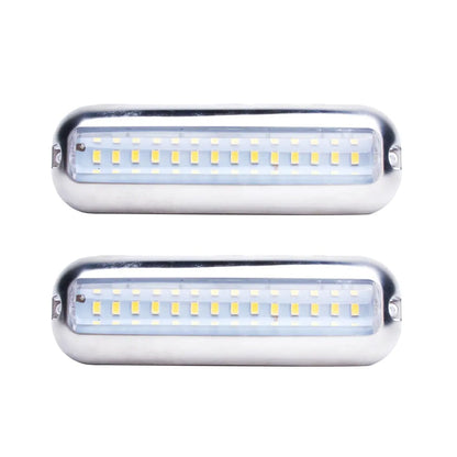 42LED Boat Underwater Light Pair Stainless Steel Suitable For Marine Boat Pontoon Transom