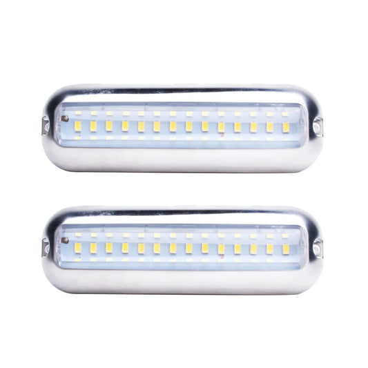 42LED Boat Underwater Light Pair Stainless Steel Suitable For Marine Boat Pontoon Transom