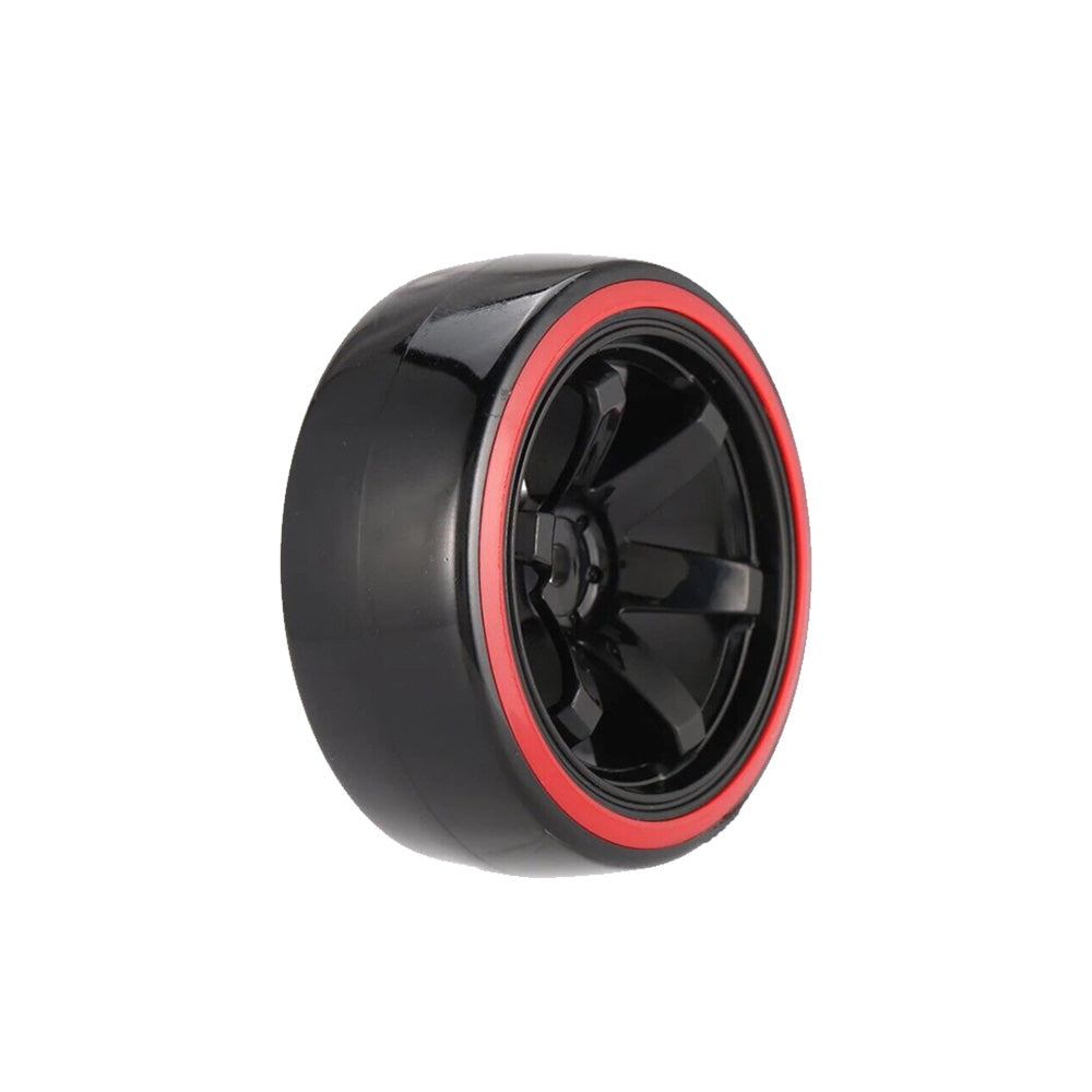 Suitable for Drifting 1 10 RC Drift Cars 4PCS Hard Plastic Rim Tyre Tire Wheel.