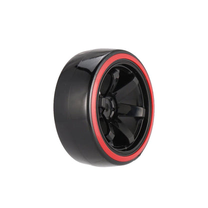 Suitable for Drifting 1 10 RC Drift Cars 4PCS Hard Plastic Rim Tyre Tire Wheel.