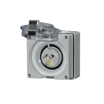 15A 3 Pin Power Inlet Suitable For Caravan Motor Home RV 250V Electrical Socket