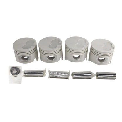 4x Engine Piston Rings & Wrist Pin Sets Suitable for Toyota Hilux 2.8L