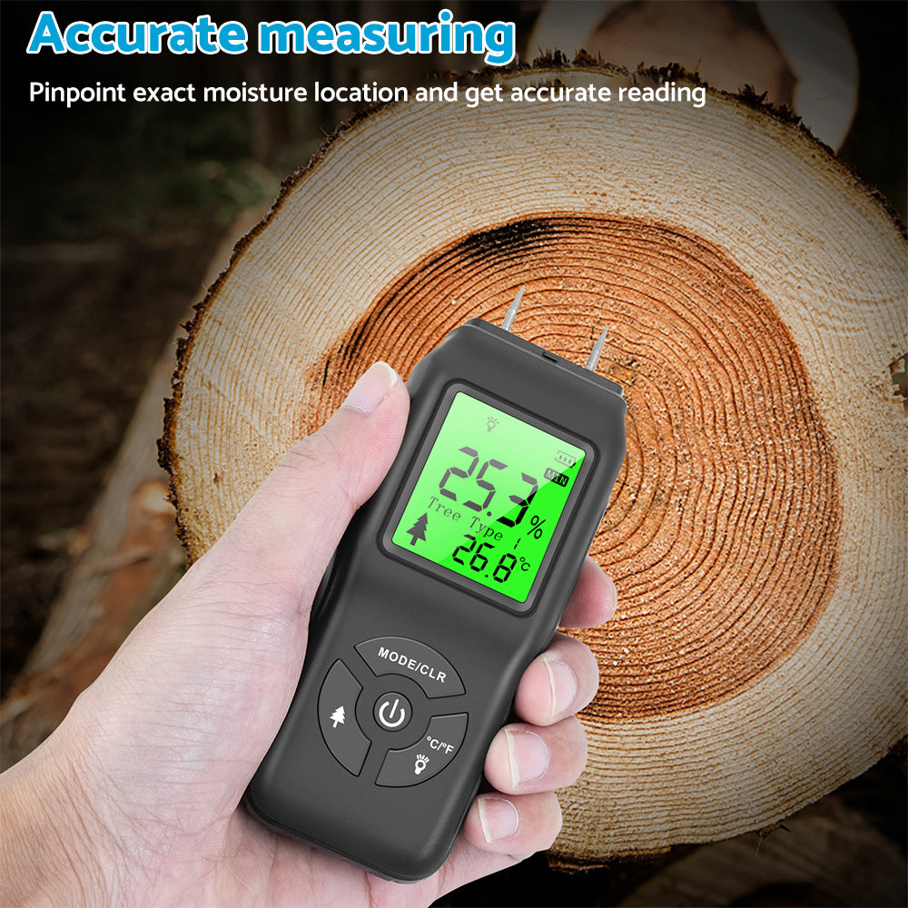 2-Pin Digital LCD Moisture Meter Suitable for Wood Damp Detection