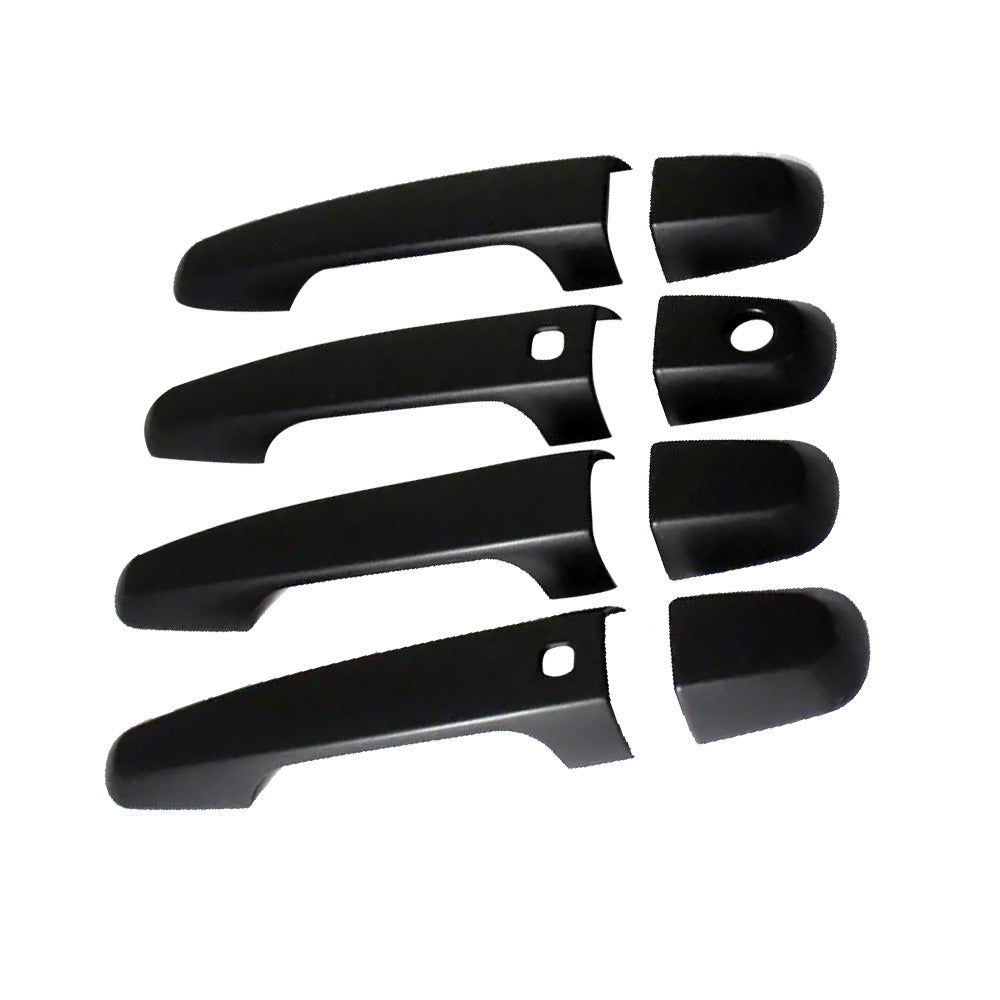 4PCS Matt Black Door Handle Cover Suitable For Mitsubishi Triton MQ MR 2015-2021.