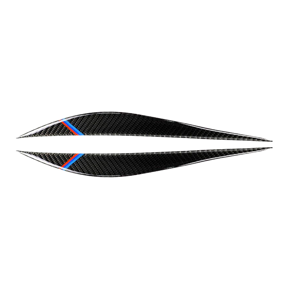 Carbon Fiber Eyelids Eyebrow Headlight Retrofit Accessories Suitable for BMW F30 3 Series.