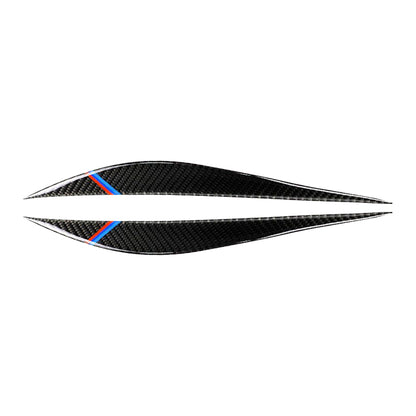 Carbon Fiber Eyelids Eyebrow Headlight Retrofit Accessories Suitable for BMW F30 3 Series.