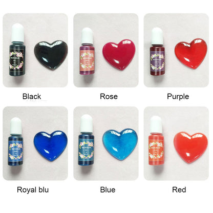 12 Colours Glitter Pigment Ink Epoxy Resin Colour Pigment Resin Floors Metallic.