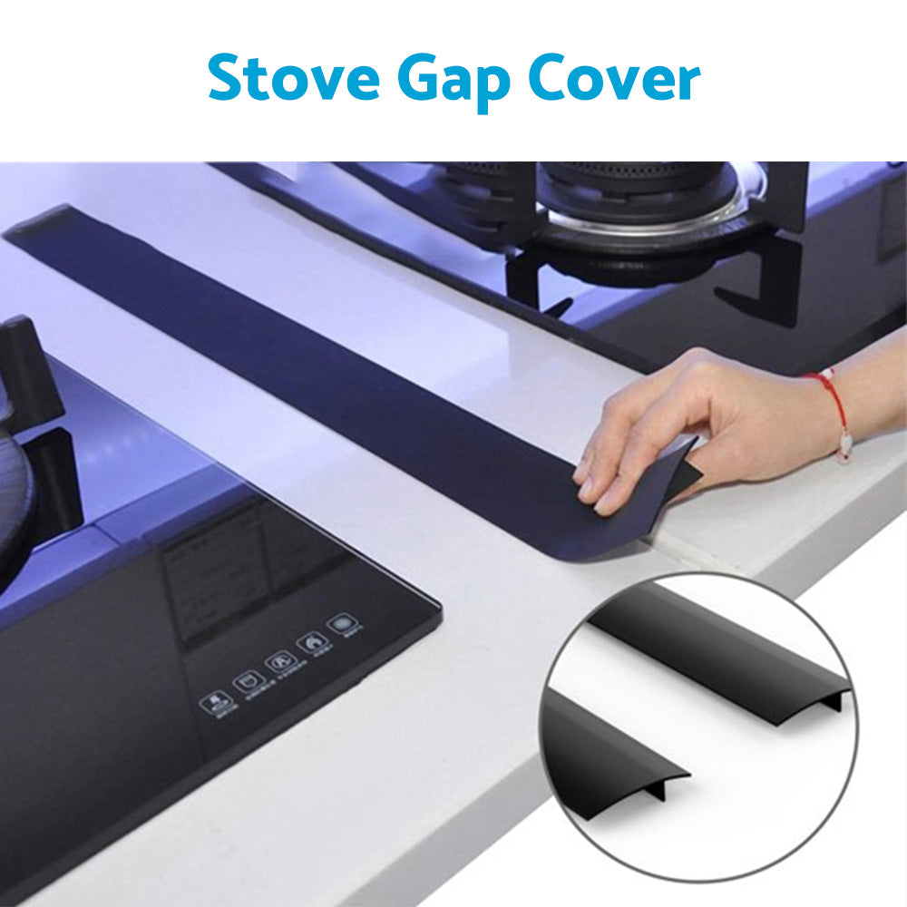Kitchen Silicone Stove Counter Gap Cover Oven Guard Spill Seal Slit Filler Suita