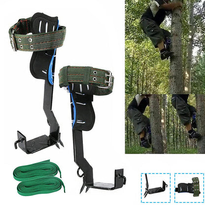 2-Gear Adjustable Safety Tree Climbing Spike Set Suitable for Hunting & Survival