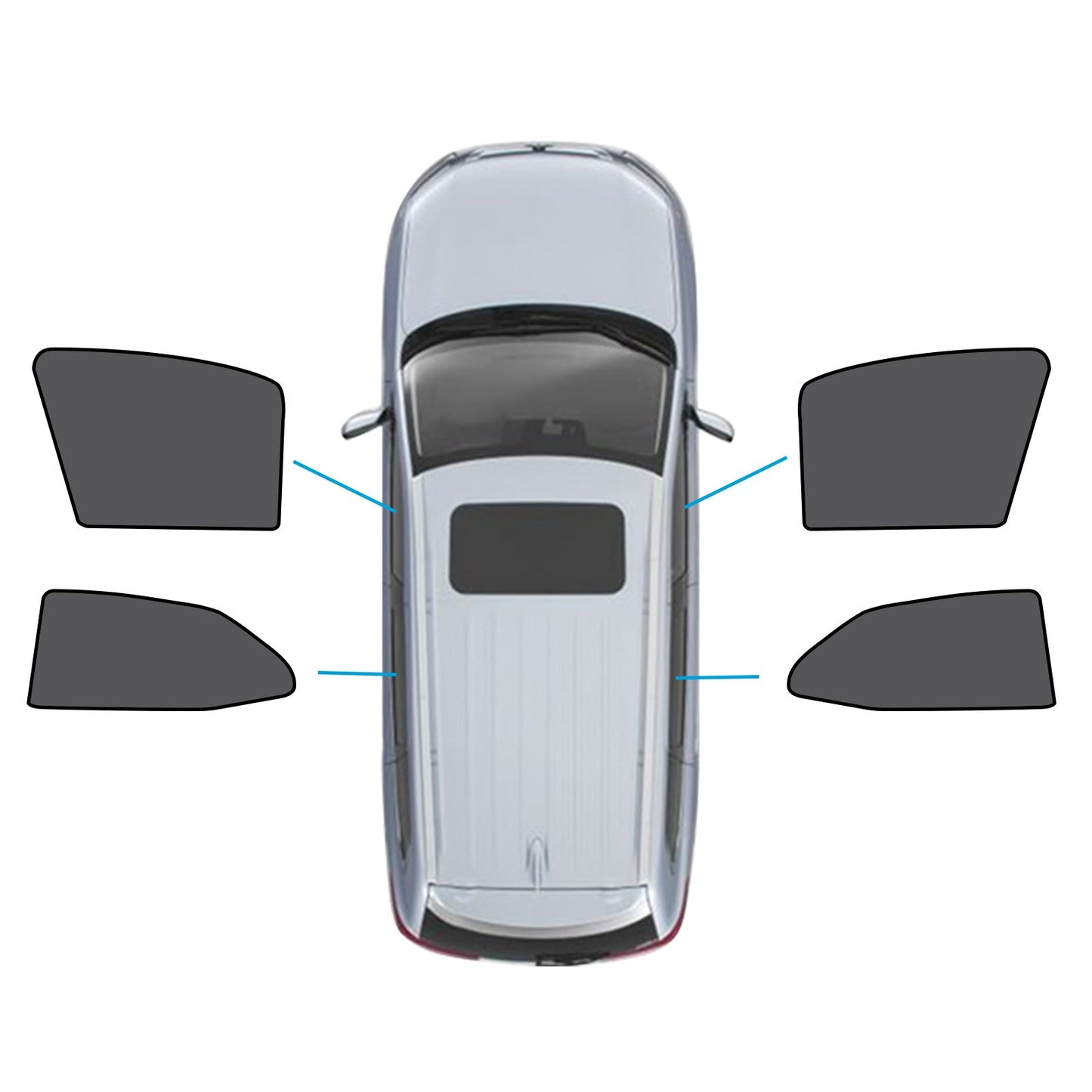 Car Window Magnetic Mesh Sun Blind Shades Suitable For Toyota Camry 2017-2025