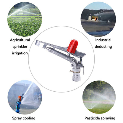 360° Angle Rotation Lawn Water Sprinkler Impact Spray Gun Suitable for Adjustabl