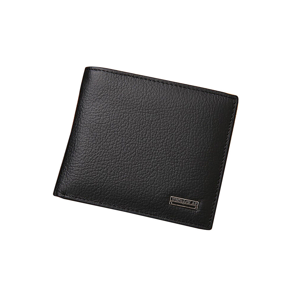 Men’s Leather Wallet Cowhide Coin Purse With Multiple Card Slots Suitable For Everyday Use.