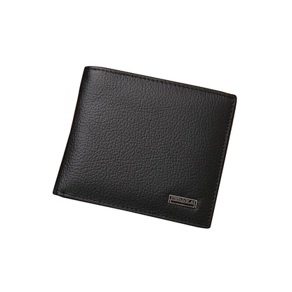 Men’s Leather Wallet Cowhide Coin Purse With Multiple Card Slots Suitable For Everyday Use.