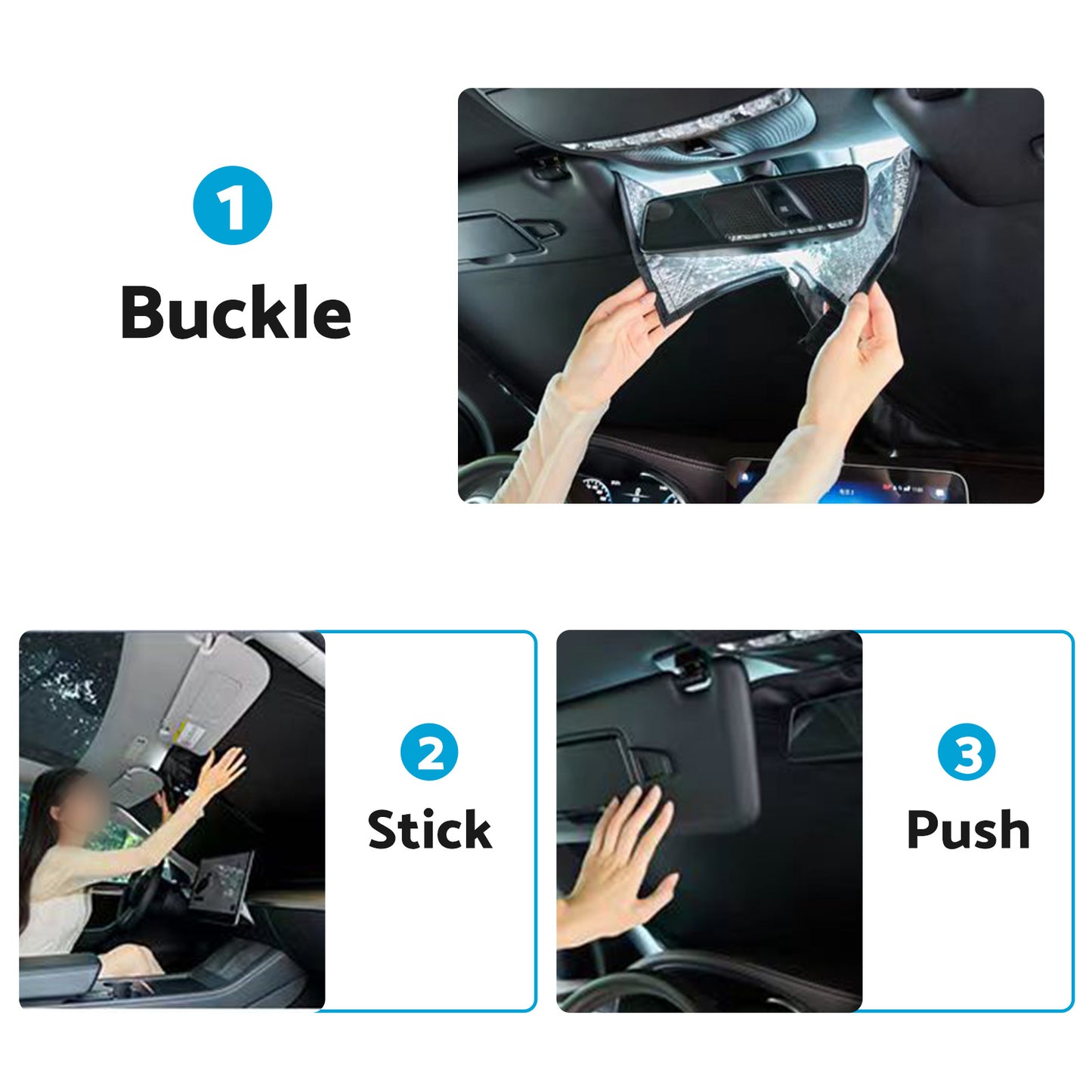 6 Layer WindScreen Sun Shade Suitable For Mazda CX-5 2017-2024 With Storage Bag.