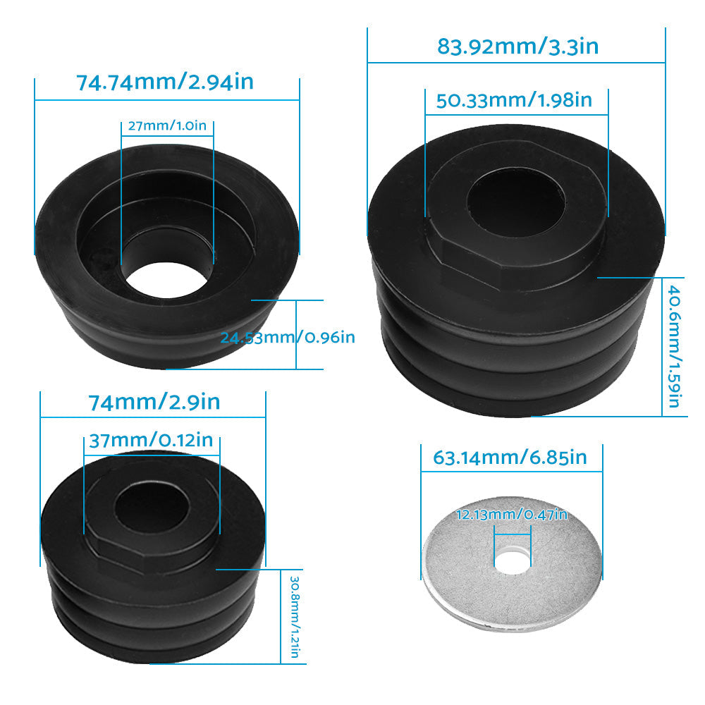 20PCS Polyurethane Body Mounts KF04050BK Suitable for Ford F250 F350 2 or 4WD 99-18.