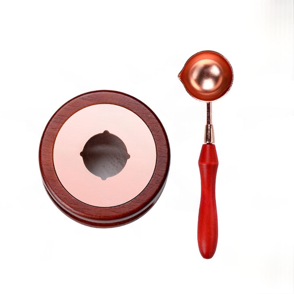 Sealing Wax Furnace Kit Warmer Melting Spoon Tool Stamp Candle Stamp Seal Card.