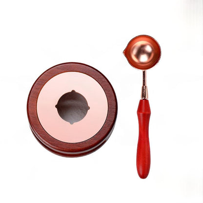 Sealing Wax Furnace Kit Warmer Melting Spoon Tool Stamp Candle Stamp Seal Card.