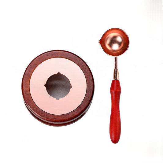 Sealing Wax Furnace Kit Warmer Melting Spoon Tool Stamp Candle Stamp Seal Card.