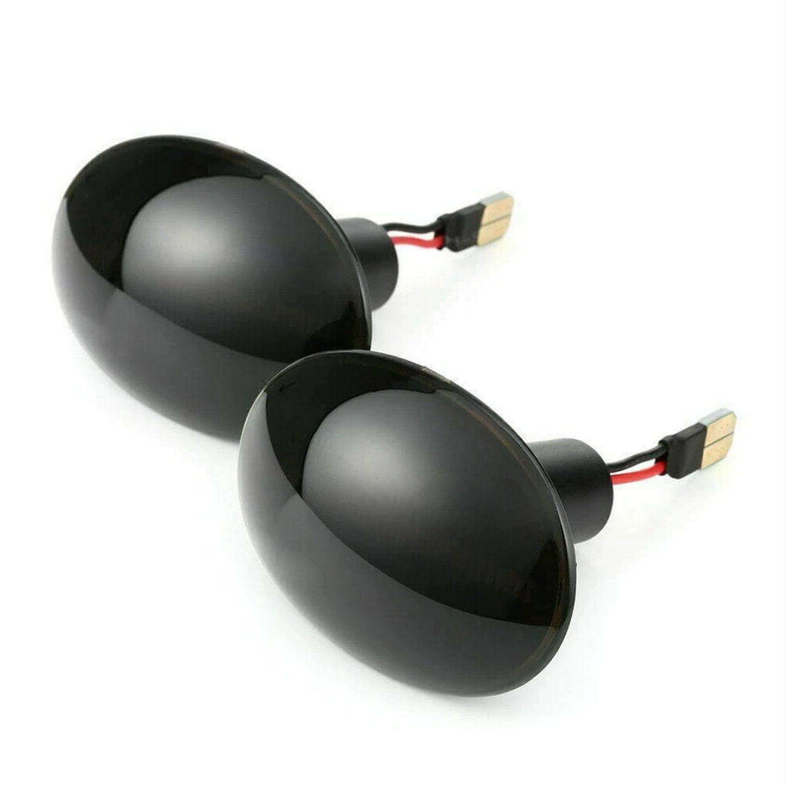 2x Black Smoked Side Indicator LED Repeater Light Mini Cooper R56 Coupe R58 R57.