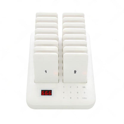 16-Channel Wireless Restaurant Pager System Suitable For Guest Calling & Queuing ¡§C AU.